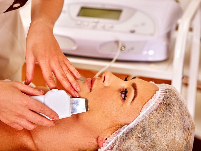 Ultrasonic peeling face